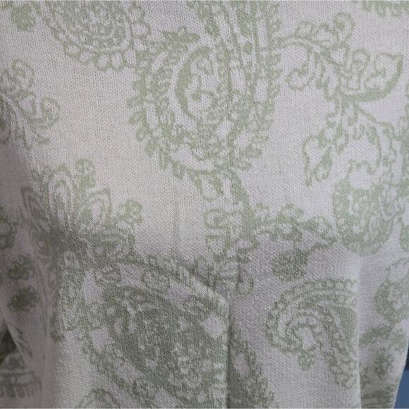ANN TAYLOR LOFT Paisley Dolman Sleeve Sweater Matcha Latte‎ XSmall - Picture 7 of 9